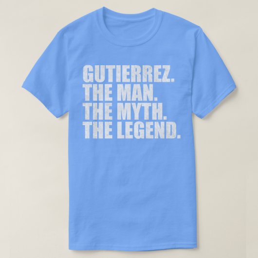 GutierrezGutierrezファミリー名Gutierrez姓 Tシャツ (デザイン正面)