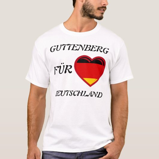 GUTTENBERG FÜR DEUTSCHLAND Tシャツ (正面)