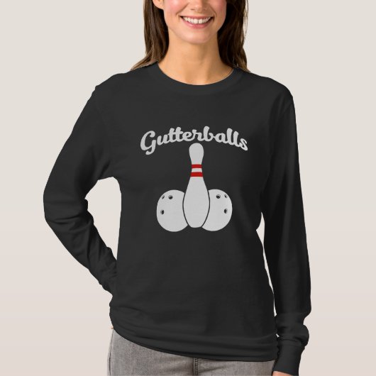 Gutter Balls  bowling team Gutter Balls Tシャツ (正面)