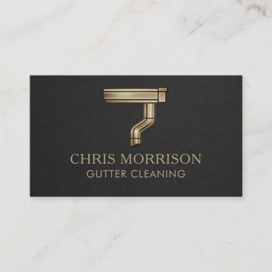 Gutter Cleaning Business Card 名刺 (正面)