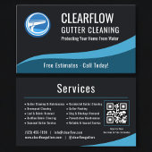 Gutter Cleaning Service QR Code Professional  名刺