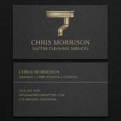 Gutter Cleaning Services Business Card 名刺
