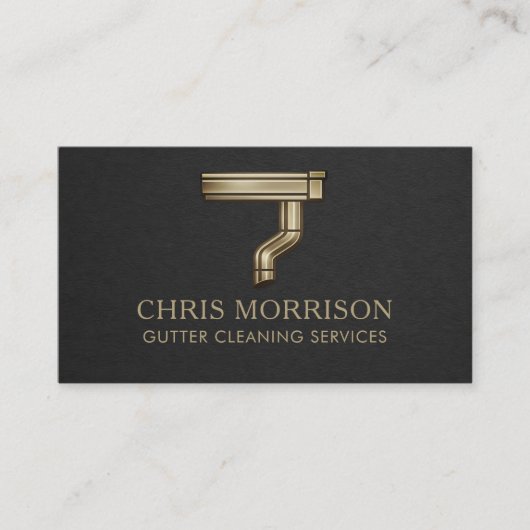 Gutter Cleaning Services Business Card 名刺 (正面)