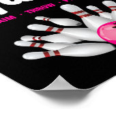 Gutter Gals Funny Bowling Team Name Women Girls  ポスター (角)