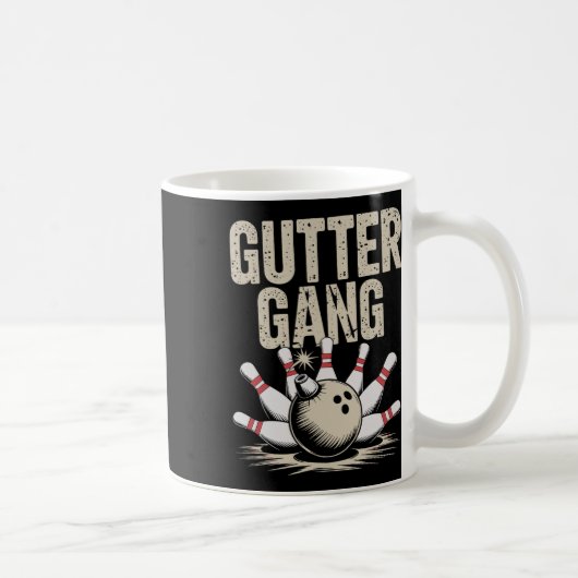 Gutter Gang Bowling 1 コーヒーマグカップ (右)