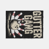 Gutter Gang Bowling 1 フリースブランケット (正面(横))