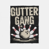 Gutter Gang Bowling 1  フリースブランケット (正面)