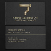 Gutter Maintenance Business Card 名刺