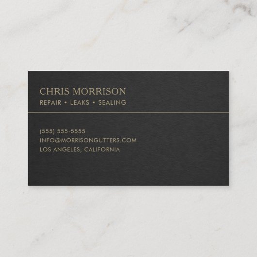 Gutter Repair Business Card 名刺 (裏面)