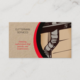 Gutter Servicesのインストールとメンテナンス 名刺