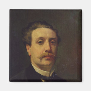 Guy de Maupassant 1876年のポートレート マグネット
