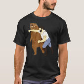 Guy Punching Bear (2) Tシャツ (正面)