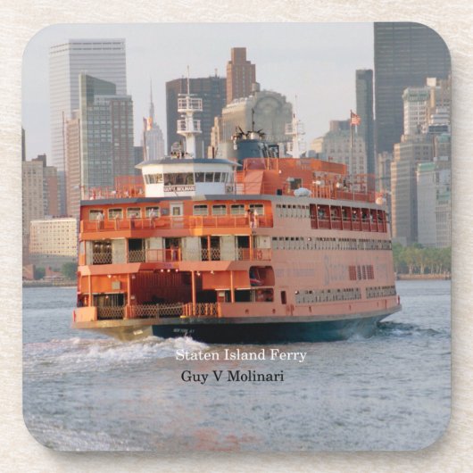 Guy V. Molinariセット6台のプラスチック製コースター コースター (正面)