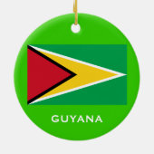 GUYANA*のカスタムなクリスマスのオーナメント セラミックオーナメント (裏面)