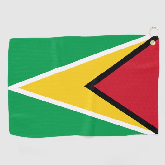 Guyana flag  ゴルフタオル (横)
