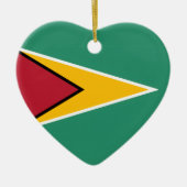 Guyana Flag セラミックオーナメント (正面)