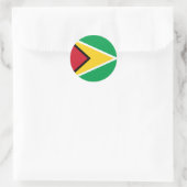 Guyana flag  ラウンドシール (バッグ)