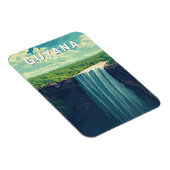 Guyana Illustration Travel Art Vintage マグネット (右側)