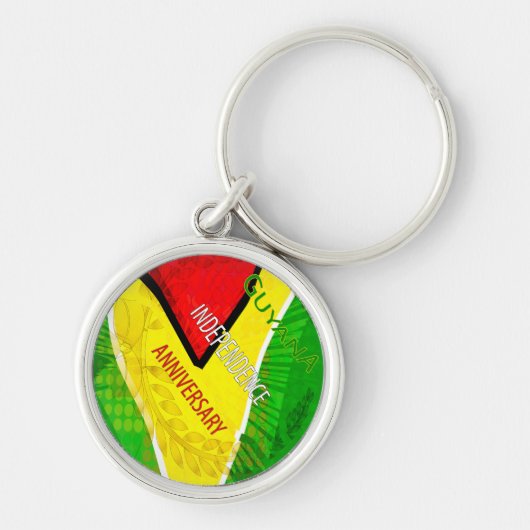 Guyana Independence Anniversary キーホルダー (正面)