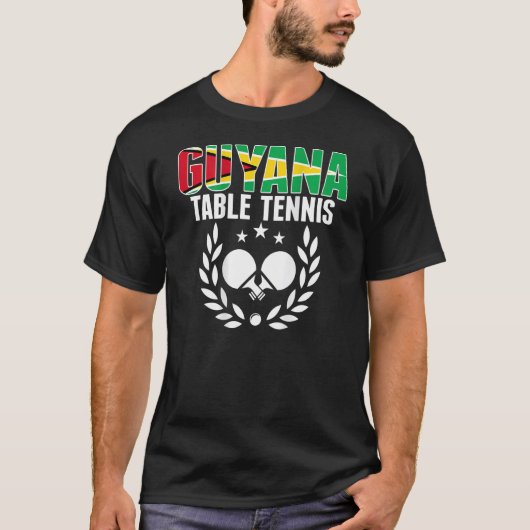 Guyana Ping Pong   Guyanese Table Tennis Team Supp Tシャツ (正面)