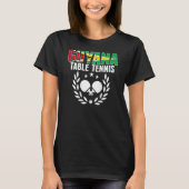 Guyana Ping Pong   Guyanese Table Tennis Team Supp Tシャツ (正面)