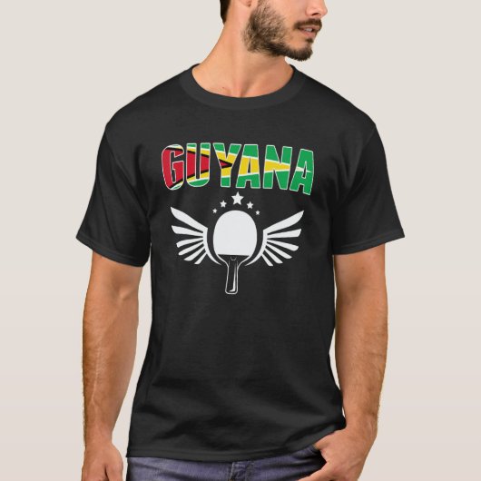 Guyana Ping Pong  Guyanese Table Tennis Team Suppo Tシャツ (正面)