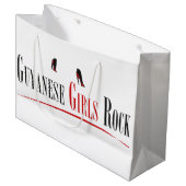 Guyanese女の子のギフトバッグ ラージペーパーバッグ (正面アングル)