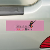 Guyanese女の子の石のバンパーステッカー バンパーステッカー (車上)