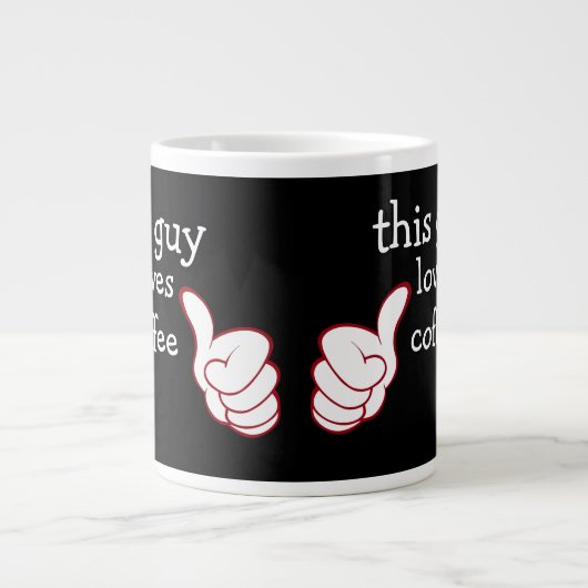 Guysおもしろい Jumbo Coffee Cup ジャンボコーヒーマグカップ (正面)
