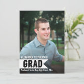 GuysカスタムBanner写真卒業招待状 招待状 (スタンド正面)