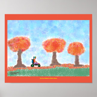 Guy's クール in Autumn転が leavesposter ポスター