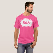 Guys 308 Hunting Rifle Round Caliber Gun Owner Tシャツ (正面フル)