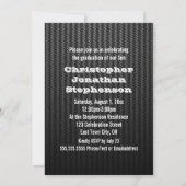 Guys Bannerはっきりした写真の卒業発表 招待状 (裏面)