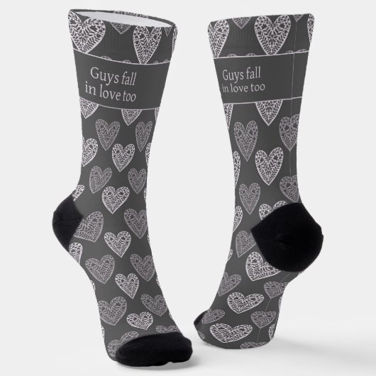 Guys fall in love too, Dark gray ソックス (傾斜あり)