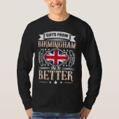 Guys from BIRMINGHAM do it better Uk Union flag Tシャツ (正面)