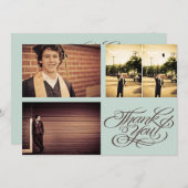 Guys Graduation THANK YOUフォトカード 案内状 (正面/裏面)