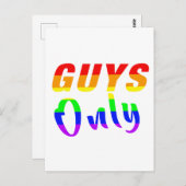 Guys only ポストカード (正面/裏面)