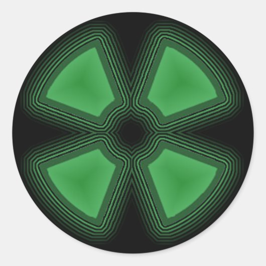 GuysOnFOSSステッカー ラウンドシール (正面)