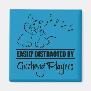 Guzhengプレイヤーに気づかれやすい好奇心の猫 マグネット