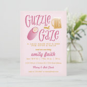 Guzzle and Gaze ベビーシャワーの招待状 招待状 (スタンド正面)