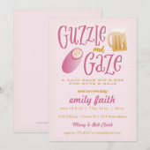 Guzzle and Gaze ベビーシャワーの招待状 招待状 (正面/裏面)