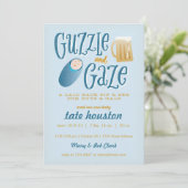Guzzle and Gaze ベビーシャワー招待状 招待状 (スタンド正面)