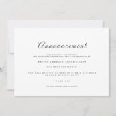 GVスクリ結婚プトの延期のお知らせの取り消し 招待状 (正面)