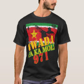 GWADA PA KA MOLI DRAPEAU 971 GUADELOUPE CREOLE Tシャツ (正面)
