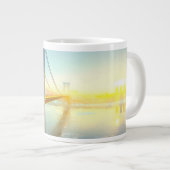 GWBの接続の城砦リーNJおよびマンハッタンNYPlus ジャンボコーヒーマグカップ (正面右)