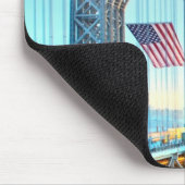 GWBの接続の城砦リーNJおよびマンハッタンNYPlus マウスパッド (コーナー)