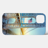 GWBの接続の城砦リーNJおよびマンハッタンNYPlus Case-Mate iPhoneケース (裏面 (横))