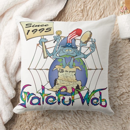 Gweb Spy Dye Throw Pillow クッション (ブランケット)