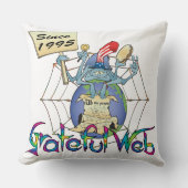 Gweb Spy Dye Throw Pillow クッション (正面)