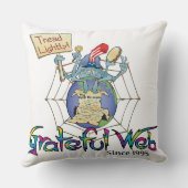 Gweb Spy Dye Throw Pillow クッション (裏面)